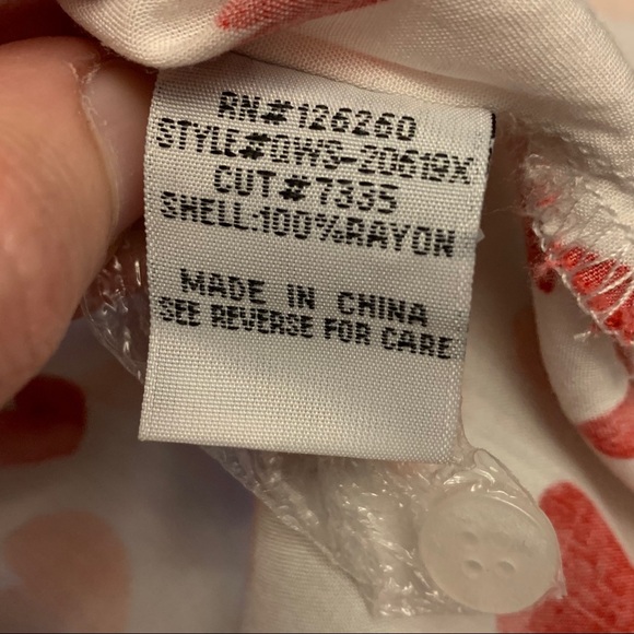 3/$25 Valentine’s Day Heart Blouse by Velvet Heart - Picture 7 of 8